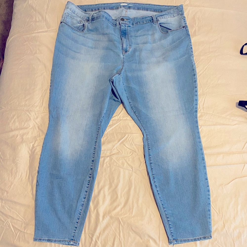 Old Navy plus size 26 super skinny light wash jean